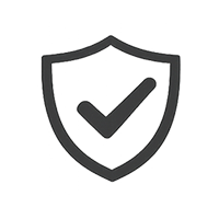 Minimal icon representing trust and privacy