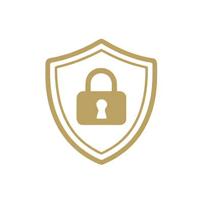 Privacy shield icon for discreet elite dating